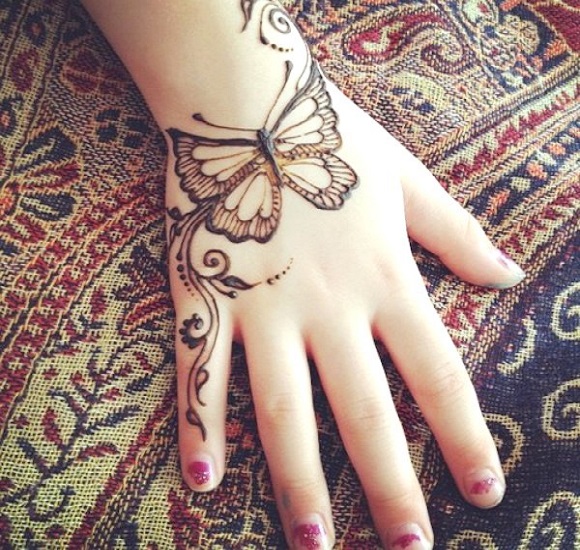 simple mehndi designs for kids